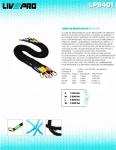 Tube de resistances en latex