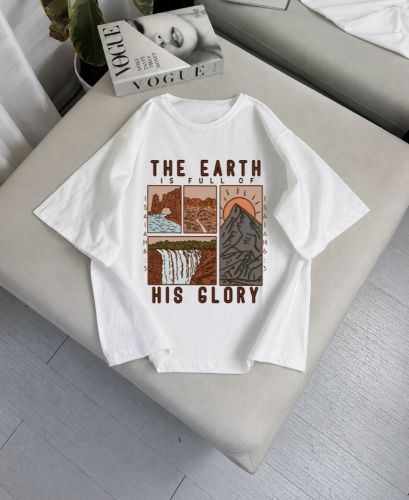 T-shirt Oversized Unisex imprimé
