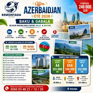 Azerbaïdjan Été 2026