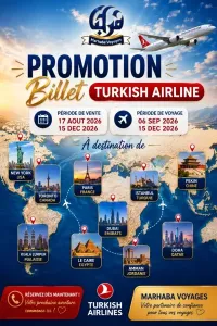 Promotion de billet turkish