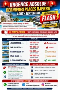 DJERBA DÉSTOCKAGE FLASH DERNIÈRES