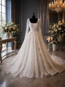 Robe De Mariée À Manche