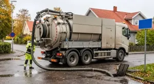 Camion débouchage canalisation