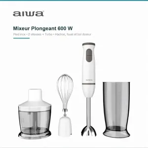 Mixeur Plongeant 600 W Set 4 Pièc