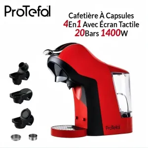 Cafetière à Capsules 4 en 1 Écran