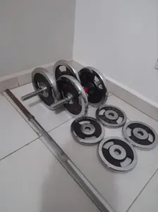 Halteres+disques+barre